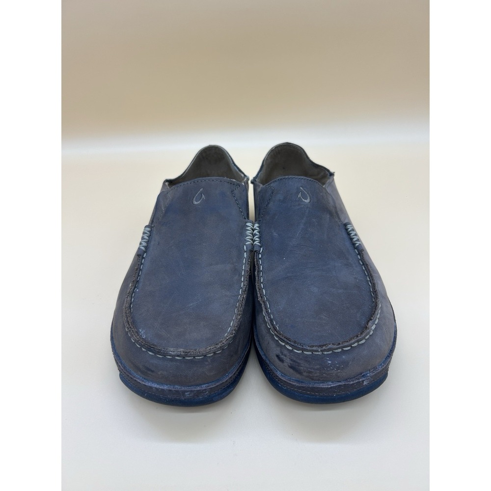 Olukai Moloa Slip On Shoes Mens 10.5 Brown Leather Comfort Casual